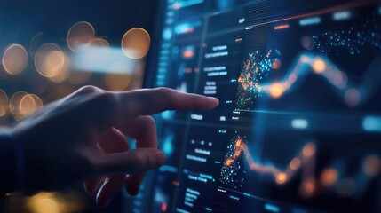 Touchscreen Interaction with Data Visualization at Night