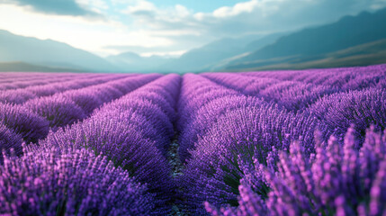 Lavender Field at Sunrise