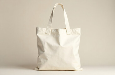 Durable Tote Bag Front View on a Minimal Background, Ideal for Festival Branding, Advertising, or Merchandise Design, Showcasing Simplicity and Practicality for Customization Needs