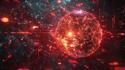 Obraz premium Visual representation of society 5.0 a network of innovation and modern strategic planning