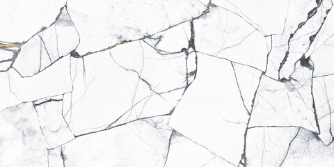 Cracked marble texture with black and gold veins for creramics and porcelain texture