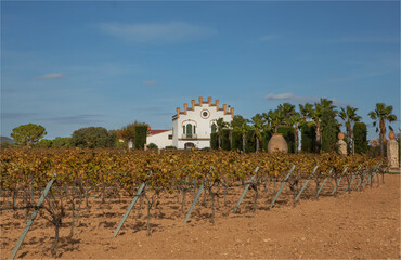 Traditional style spanish building used as a winery