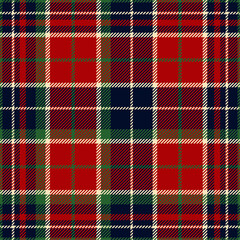 Tartan Plaid Seamless pattern for Christmas. Checked Pattern in Christmas colors. Blanket, Textile, fabric, Scottish tartan plaid. Scotland. UK. Golf.