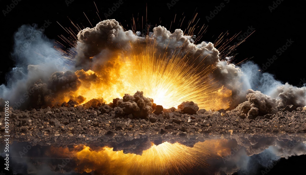 Aufkleber dynamic explosion border isolated on transparent background - high-quality visual element for graphi