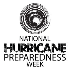 Obraz premium hurricane preparedness sign on sky background