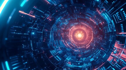 Obraz premium Laser cutting, metalworking, and CNC plasma cutting. Industrial technology concept banner with a futuristic background. 