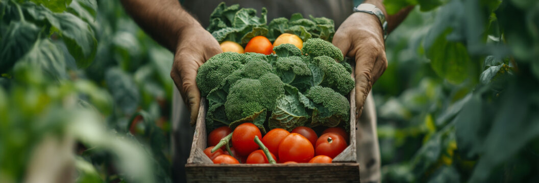 Anonymous msn harvesting fresh vegetables on a farm