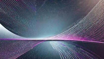 Dynamic Cyberpunk-Inspired Future Technology Line Background with Vibrant Light Effects, Sleek Neon Elements, and High-Tech Aesthetic Perfect for Digital Design, Sci-Fi Themes, and Tech