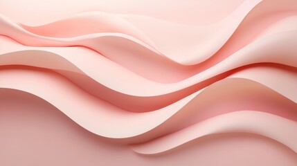 Fototapeta premium Abstract Pink Waves: Elegant Minimalist Background