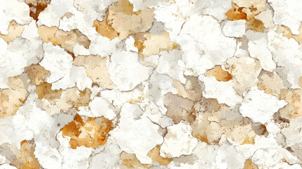 Seamless pattern of birch bark with natural white, brown, and tan shades.illustration