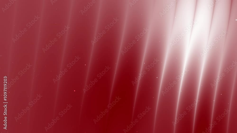 Poster abstract red and white gradient with diagonal light streaks and subtle sparkle