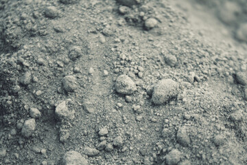 Sand surface with lots of gravel mixed in.