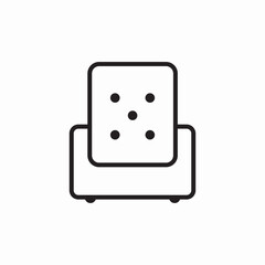armchair seat icon sign vector