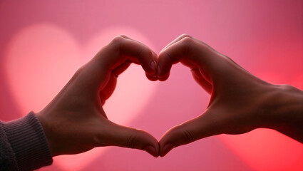 Fototapeta premium Heart Hands Unite: A Symbol of Love's Warmth and Connection