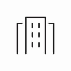 building apartments icon sign vector