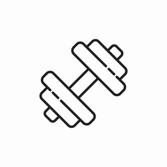 dumbbell gym icon sign vector