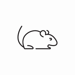 mouse rat icon sign vector