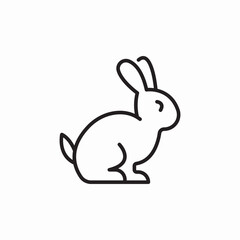 rabbit bunny icon sign vector