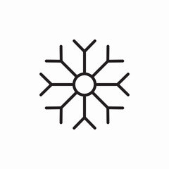 snowflake winter icon sign vector