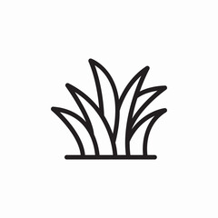 grass nature icon sign vector