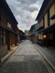 Quiet Traditional Alley in Osaka, Japan