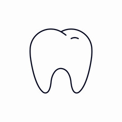 tooth dental icon sign vector
