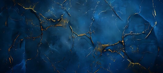 Elegant Abstract Art: Golden Lines Intertwined on a Soft Blue Background for a Modern and Minimalist Design Aesthetic