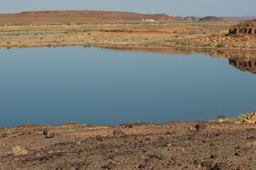 Barrage El Mansour Eddahbi, Ouarzazate Lake in Morocco