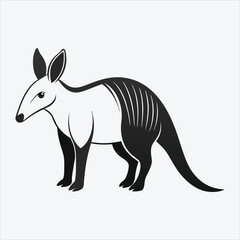 Obraz premium Aardvark vector White background illustration Generative Ai