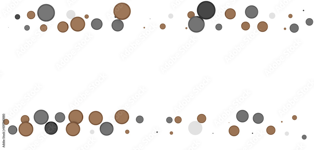 Poster Multicolor confetti abstract background with a lot of falling pieces, isolated on a white background. Festive decorative tinsel element for design