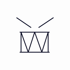 drums music icon sign vector