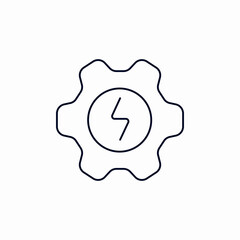 electrcity settings icon sign vector