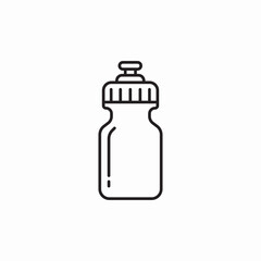 gym water bottle icon sign vector