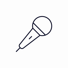 microphone sing icon sign vector