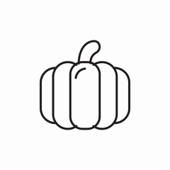 pumpkin fruit icon sign vector