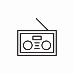 radio music icon sign vector