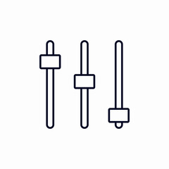 sound mixer equalizer icon sign vector