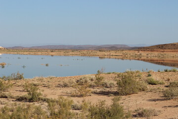 Barrage El Mansour Eddahbi, Ouarzazate Lake in Morocco