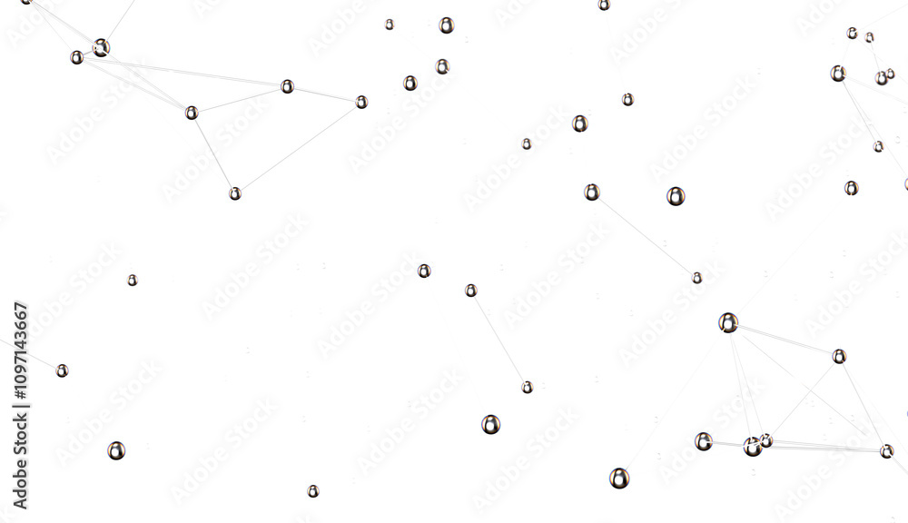 Aufkleber Abstract network of physical devices on the Internet using a network connection