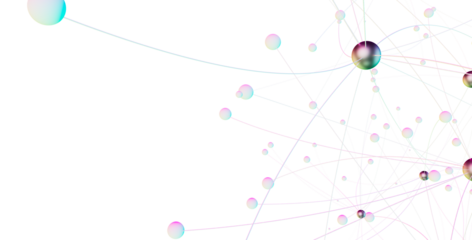Gene lines and nodes, biological gene structure, 3d rendering.
