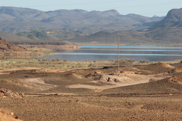 Barrage El Mansour Eddahbi, Ouarzazate Lake in Morocco