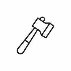 axe cut icon sign vector
