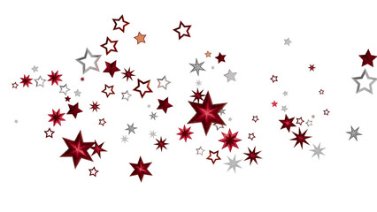 Red and Silver Star Background