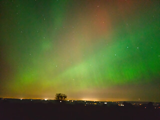 Aurora Borealis, Northern Lights, Panorama, 