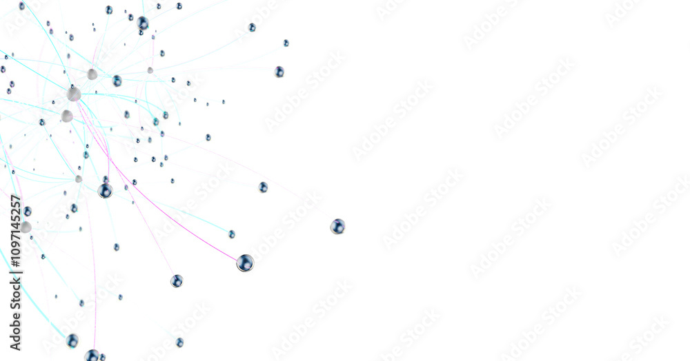 Aufkleber abstract futuristic network on background illustration