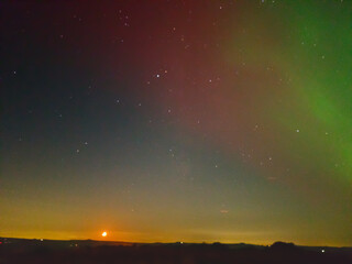 Aurora Borealis, Northern Lights, Panorama, 