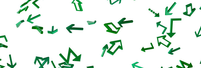 Green Arrows Background