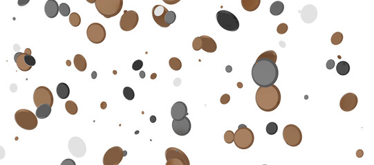 Obraz premium Elegant Embrace: Mesmerizing 3D Illustration Depicting Swirling gold Confetti