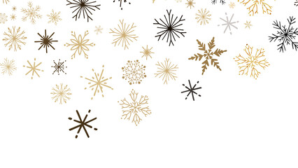 Snowflakes - Christmas Card - Snowflakes Of Paper In Frame