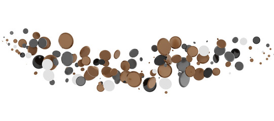 Gilded Celebration: Magnificent 3D Illustration of a Grand gold Confetti Event